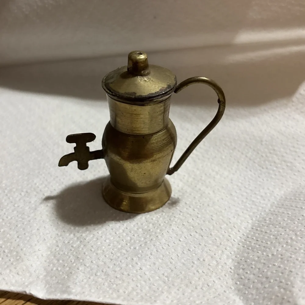 Miniature Brass Samovar‎ Vintage